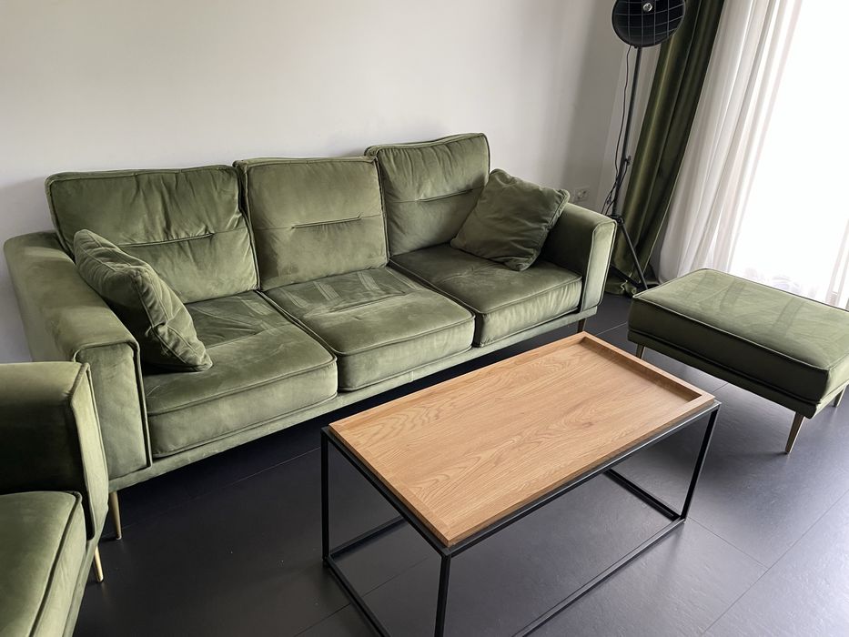 Vand set Canapea 3 locuri fotoliu si taburet - Mobexpert