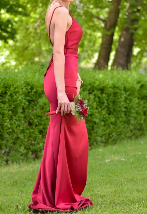 Официална рокля в мервен цвят