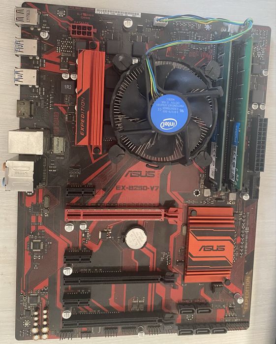 Комплект ПК: i3-6100 + ASUS B250 + 8GB DDR4 + кулер