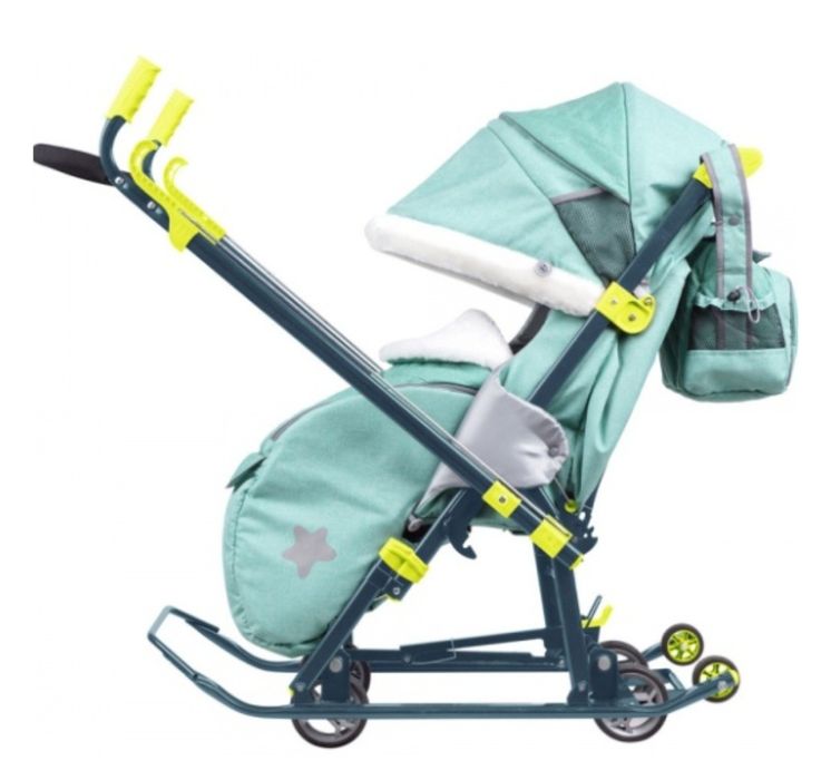 Санки коляска утеплённые Ника 7