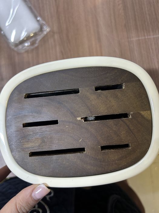 Smeg набор ножей бежевый