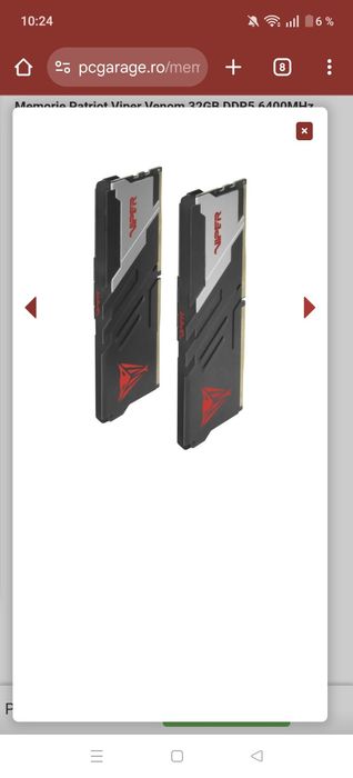 Memorie Patriot Viper Venom 32GB DDR5 6400MHz CL32 Dual Channel Kit