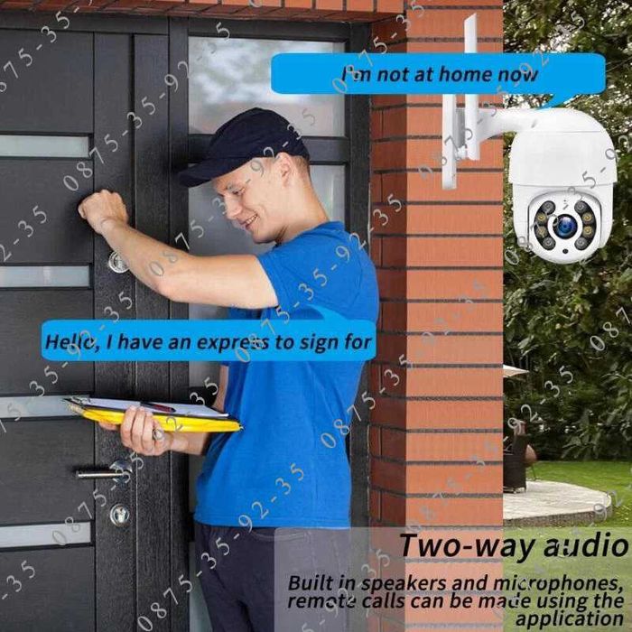 ICSEE 8MP Външна Водоустойчива WiFi + LAN камера Куполна PTZ IP CAMERA