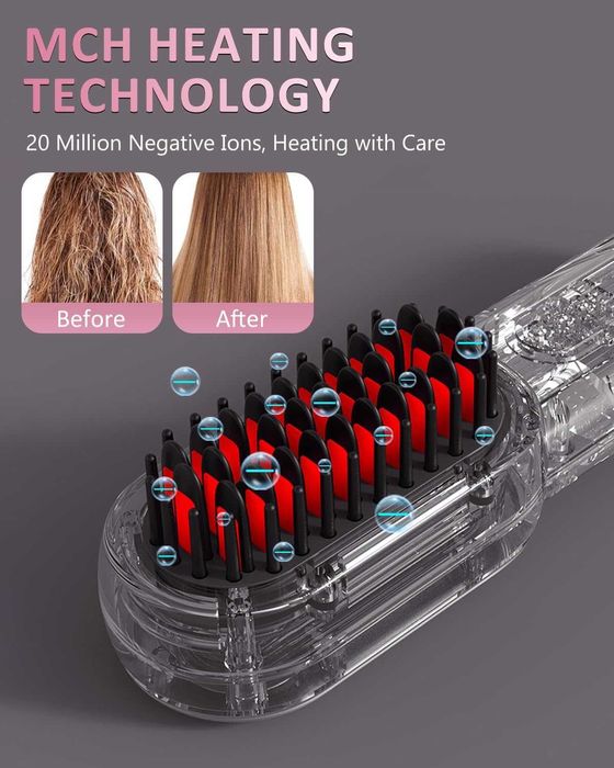 Безжична акумулаторна четка за брада и коса MEKK YX838