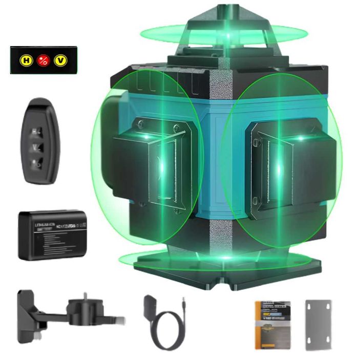 ПРОМОЦИЯ на 3 МОДЕЛА | 4D Лазерен Нивелир HiLDA 360, Самонивелиращ