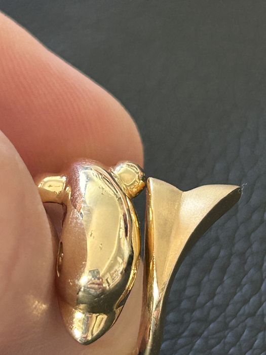 Inel deosebit din aur 585 (14k) – Design unic Delfin/Balenă, 5.68g, Păstrat impecabil