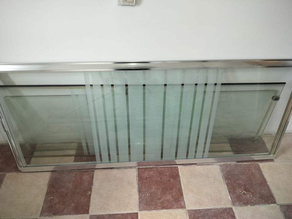 Box de duș cristale și aluminiul 80x120
