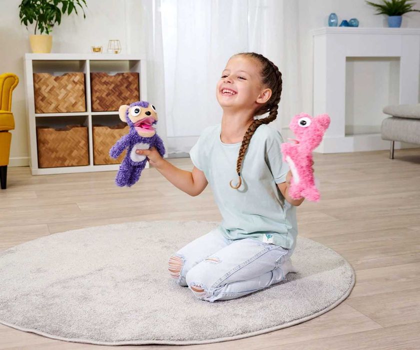 Интерактивна плюшена играчка ScreamerZ Крещящ Заек Маймуна Simba