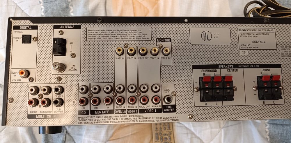 Sony receiver  str-k840p