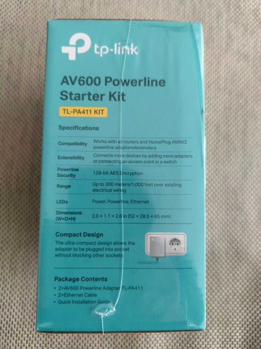 НОВ Powerline Adapter TP‑Link TL‑PA411 KIT