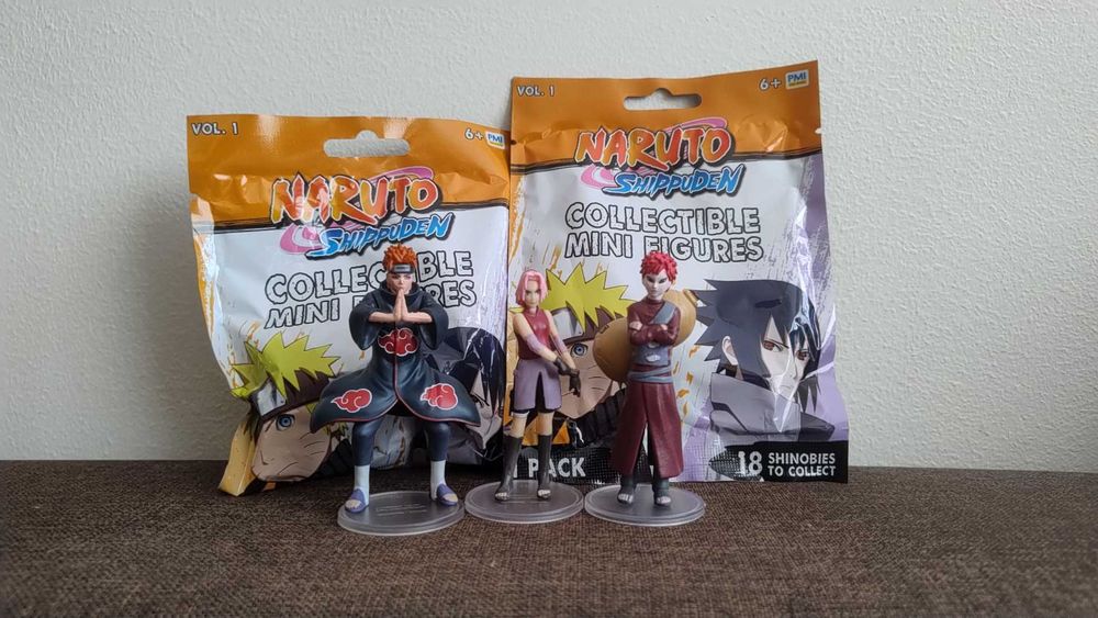 Naruto Shippuden collectible mini figures vol 1 (Пейн, Хината, Сакура, Джирая, Гаара)