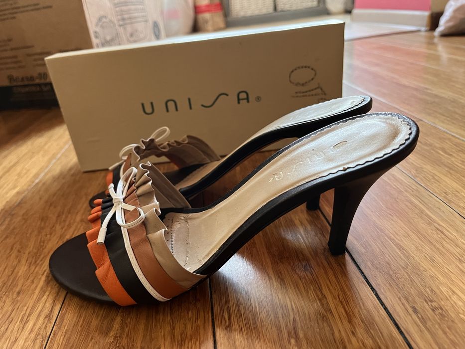 Лоферы лаковые, мюли кожаные Испания