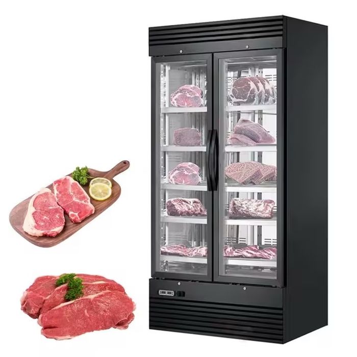 Vitrina frigorifica maturat carne 2 usi, 1200L, control umiditate, R290