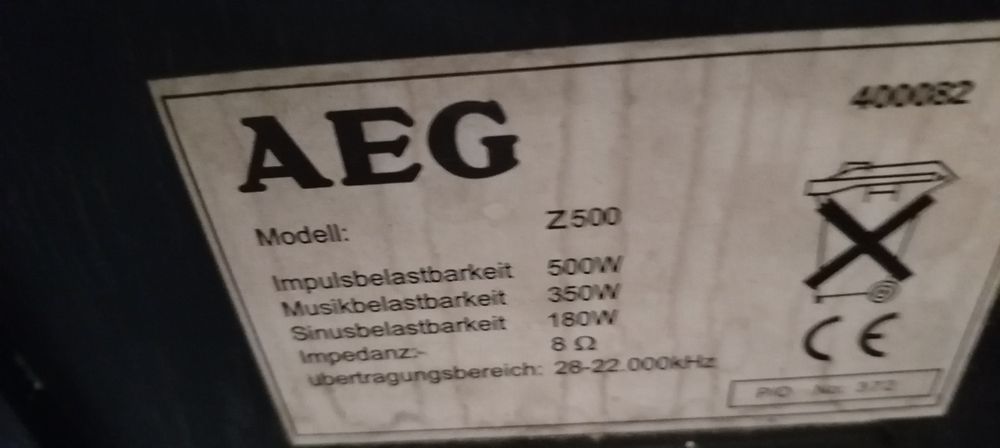 Boxe AEG detalii la telefon