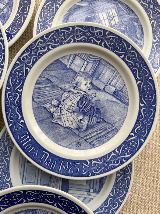 Farfurii de colectie, portelan, Suedia 10 buc