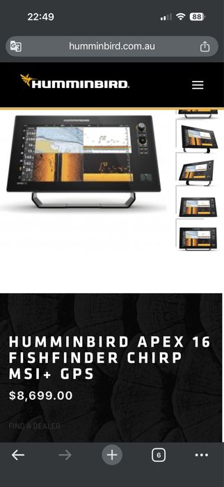 Humminbird APEX 16 MSI+ – ТОП модел с оригинална MEGA SI+ сонда