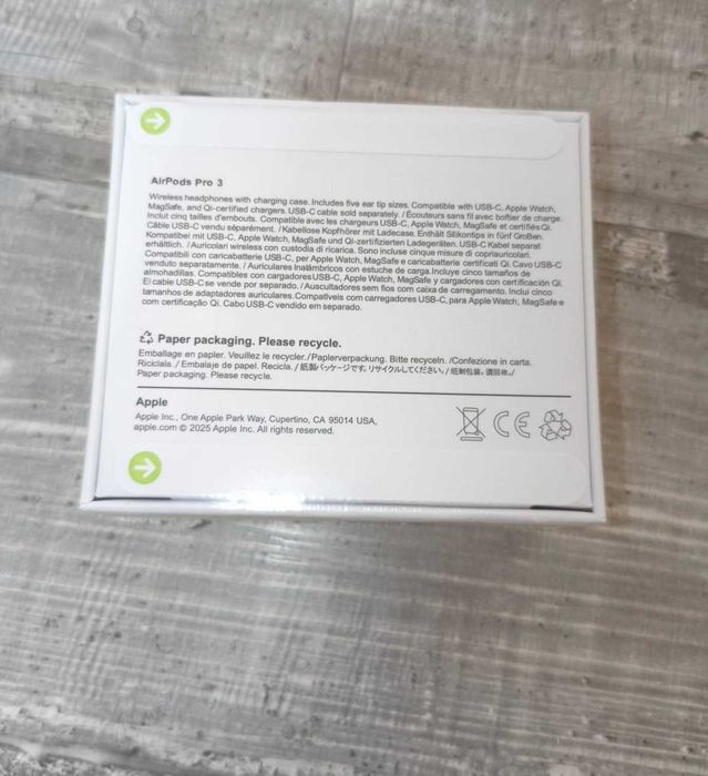 Airpods pro 3 noi, sigilate, albe, ANC real