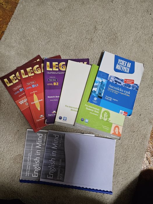 Учебници  английски 10 и 11 клас  ..тестове за матура