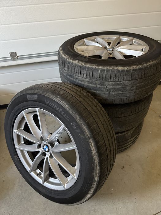 Set 4 Jante + anvelope vara 255/55/18 hankook runflat x5 g05 x6 g06
