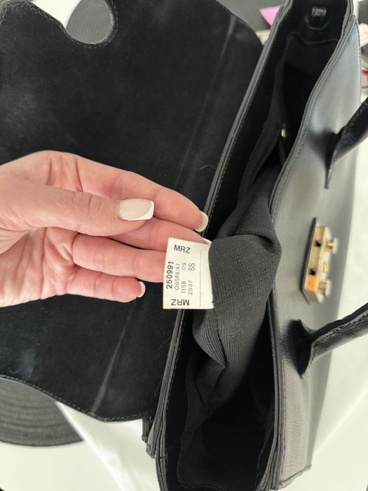 Черна дамска чанта Furla Metropolis голям размер