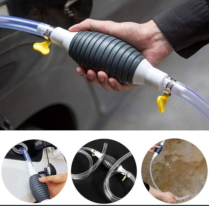 Pompa de transfer manuală cu furtun, pompa motorina benzina