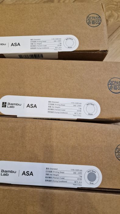 Filament Bambulab ASA + spool sigilate