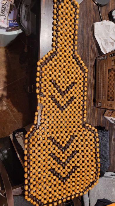 Масажна постелка от дървени топчета шофьорска седалка