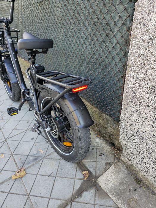 Електрически Сгъваем велосипед Fat bike с палец газ и подпомагане с педали. На 800км