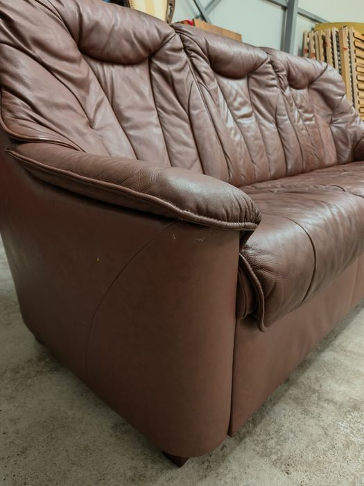 Диван тройка от естествена кожа N 4020