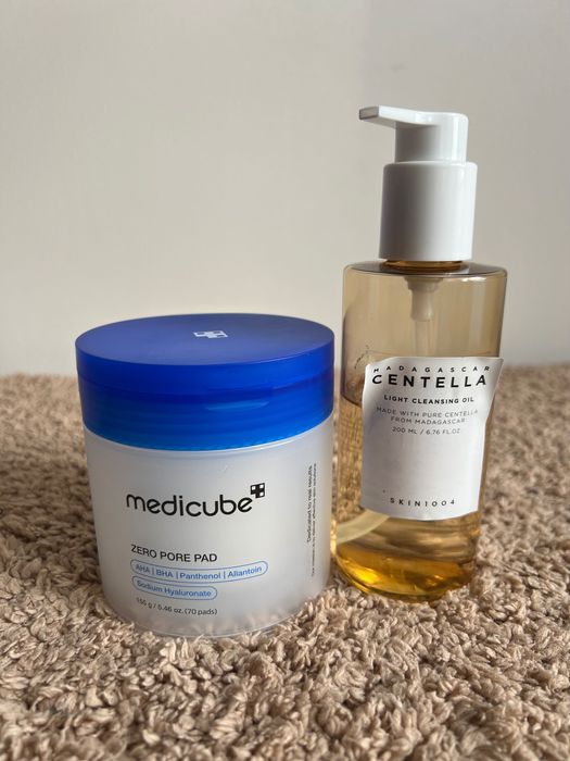 Medicube Zero Pore Pad и Centella Light Cleansing Oil
