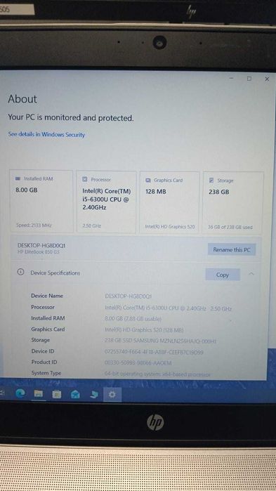 Laptop HP EliteBook 850 G3 + Docking station + geanta laptop HP