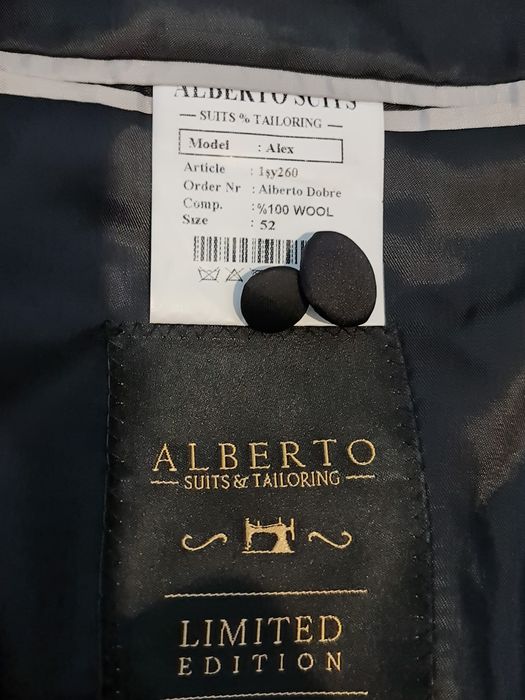 Costum negru Alberto Dobre ginere,nunta,eveniment Nou!Ocazie