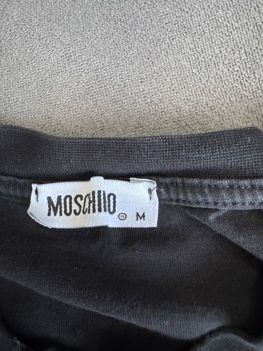 Tricou Love Moschino negru cu imprimeu, mărimea M