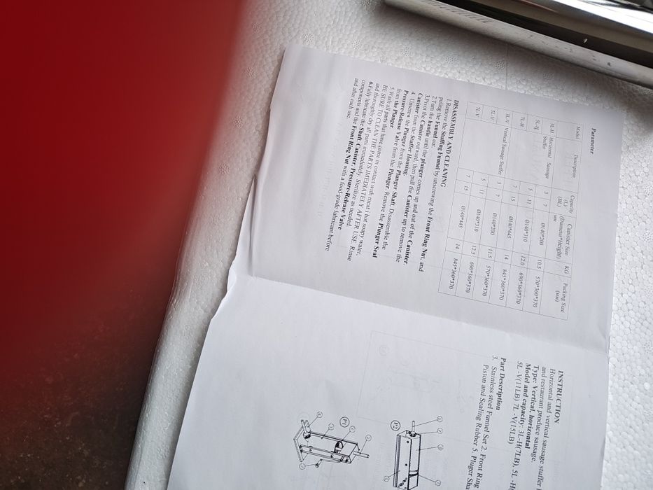 Машина за пълнене на мляно месо