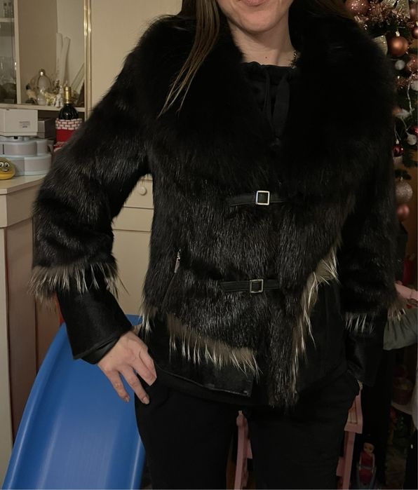 Дамски кожух естествен косъм