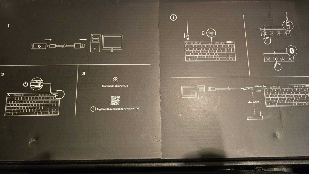 Logitech G PRO X TKL Black Lightspeed Kailh GX Brown Switch Mecanica