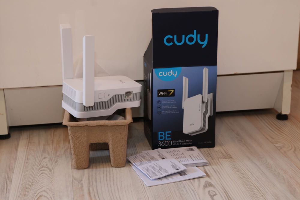 Роутър MikroTik hAP ac3 + Extender Cudy RE3600 BE3600 Wi-Fi 7