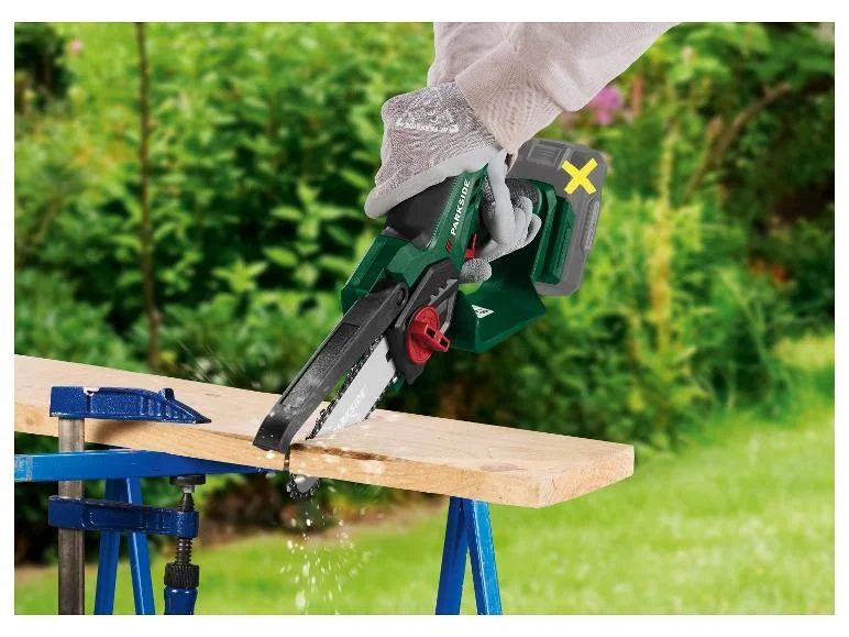 PARKSIDE Акумулаторен верижен трион 20V, Парксайд резачка за клони 20V