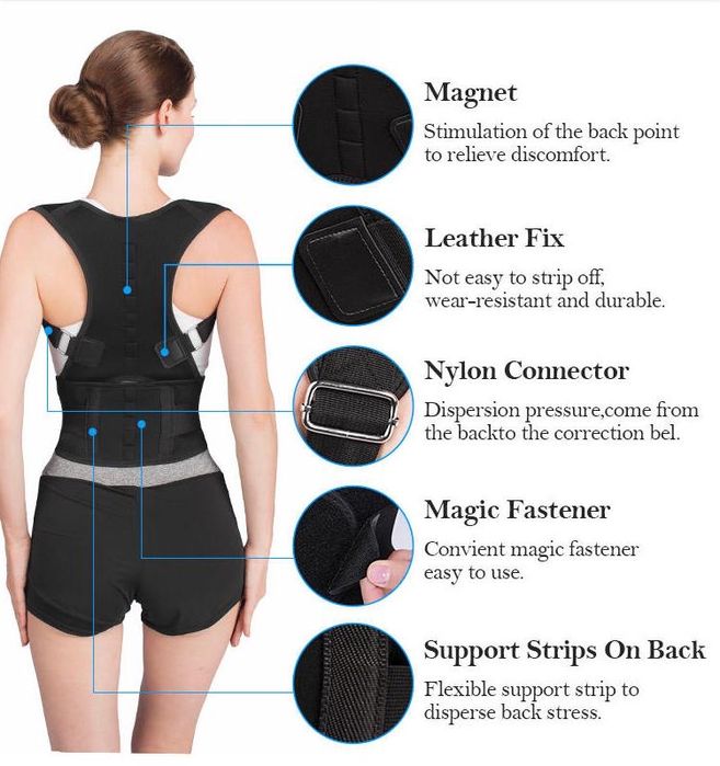 Корсет для спины с магнитным камнем