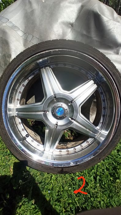 Jante Lenso R19 5x100, anvelope Kumho