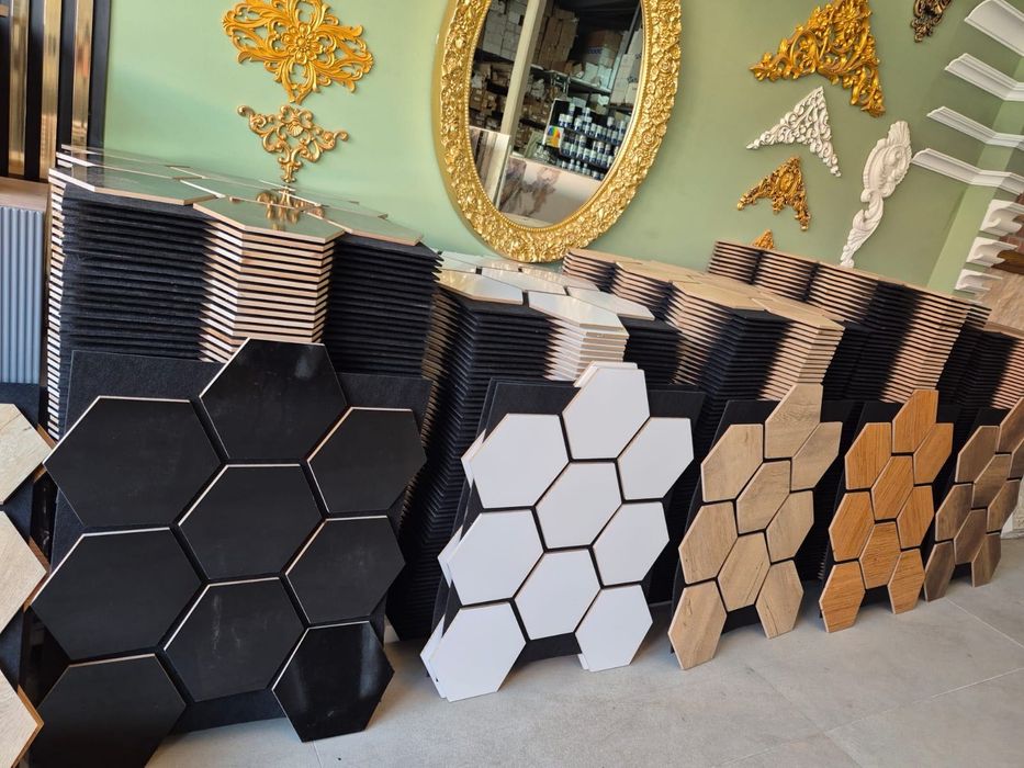 Акустичен Стенен Панел | Материал: MDF | Цвят: Орех и други цветове