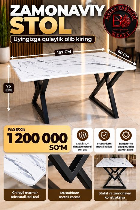Stullar optim va donaga fabrika narxida oling