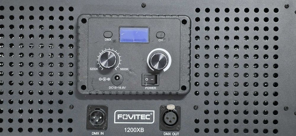 Lampa LED Studio Fovitec 1200XB Bi-Color DMX (1200 LED-uri, V-Mount)