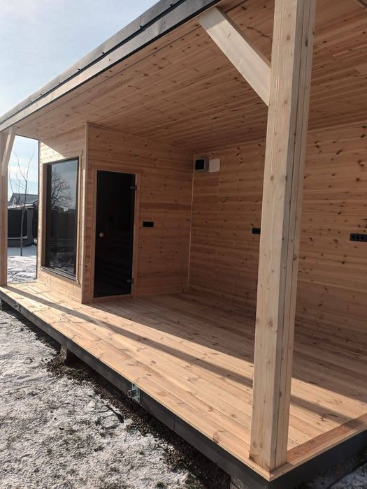 Container modular tiny house ciubar sauna