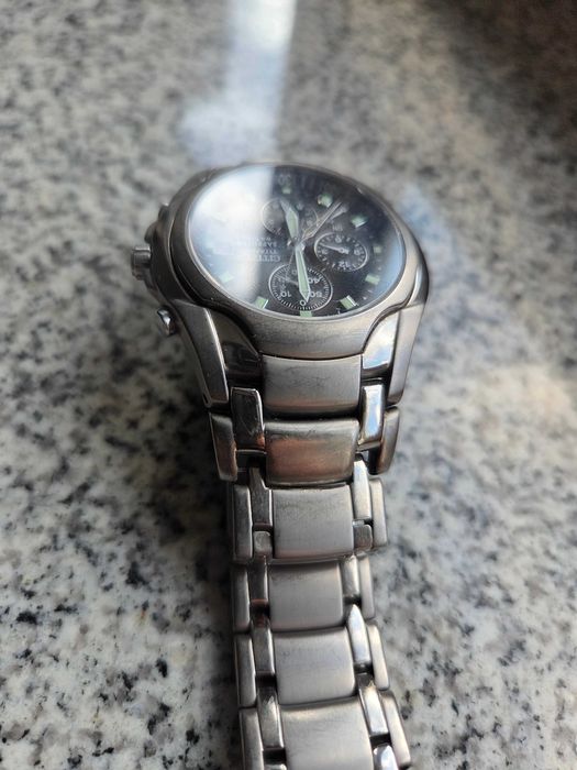 Ceas de mana barbati Citizen AN2250-54E Super Titanium Black 40 mm, Sapphire crystal, 10ATM
