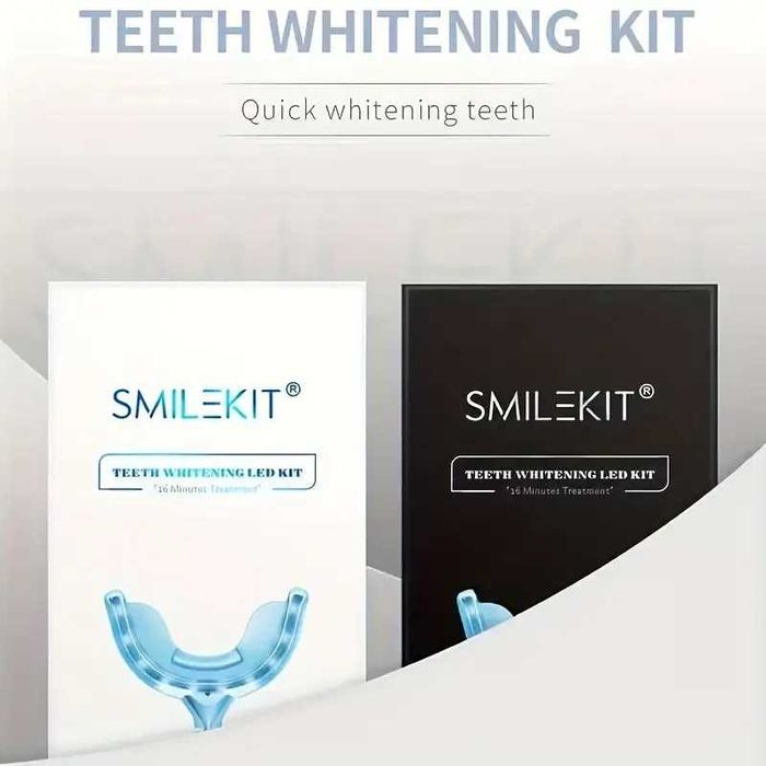 НОВО! Професионален комплект за избелване на зъби SMILEKIT с LED лампа