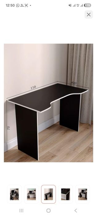 Продам стол компьютерный размер 110см 60см 75см Лдсп