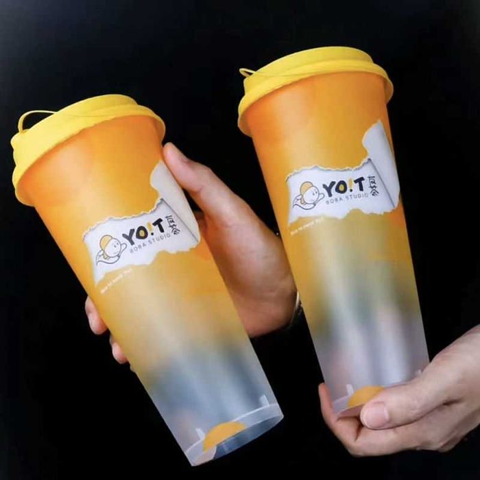 Стаканы с вашим логотипом Молочный чай с шариками, Тапиока, Джуз боллы