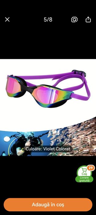 Ochelari inot antiaburire peotectie uv in cutie plastic