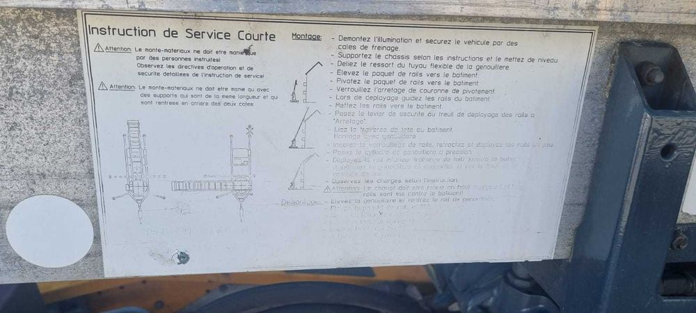 Lift tigla, lift panouri solare lift constructii Paus 200 kg